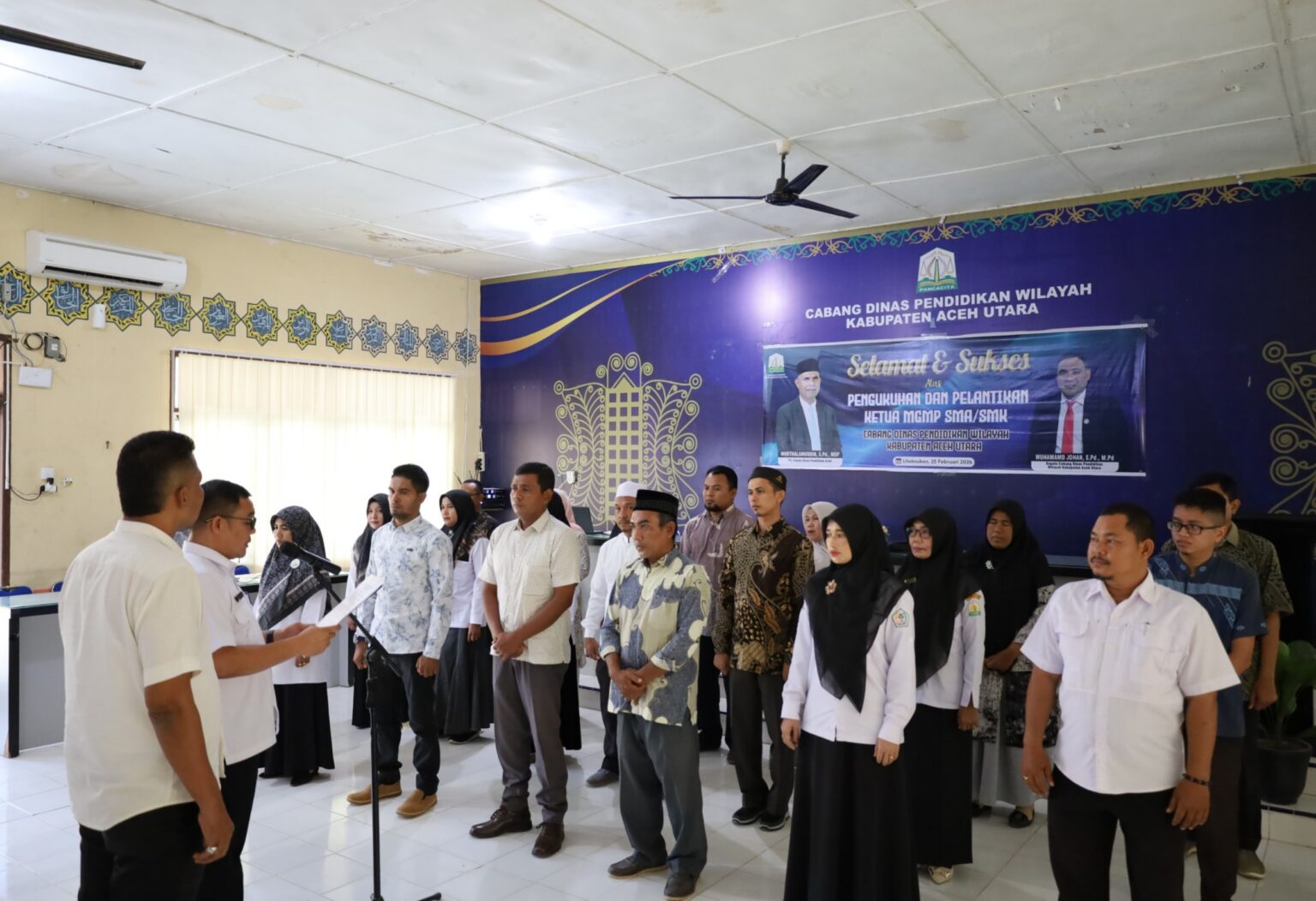 ACEH UTARA LANTIK PENGURUS MGMP SMA/SMK, DORONG PENINGKATAN MUTU PENDIDIKAN BERDAYA SAING