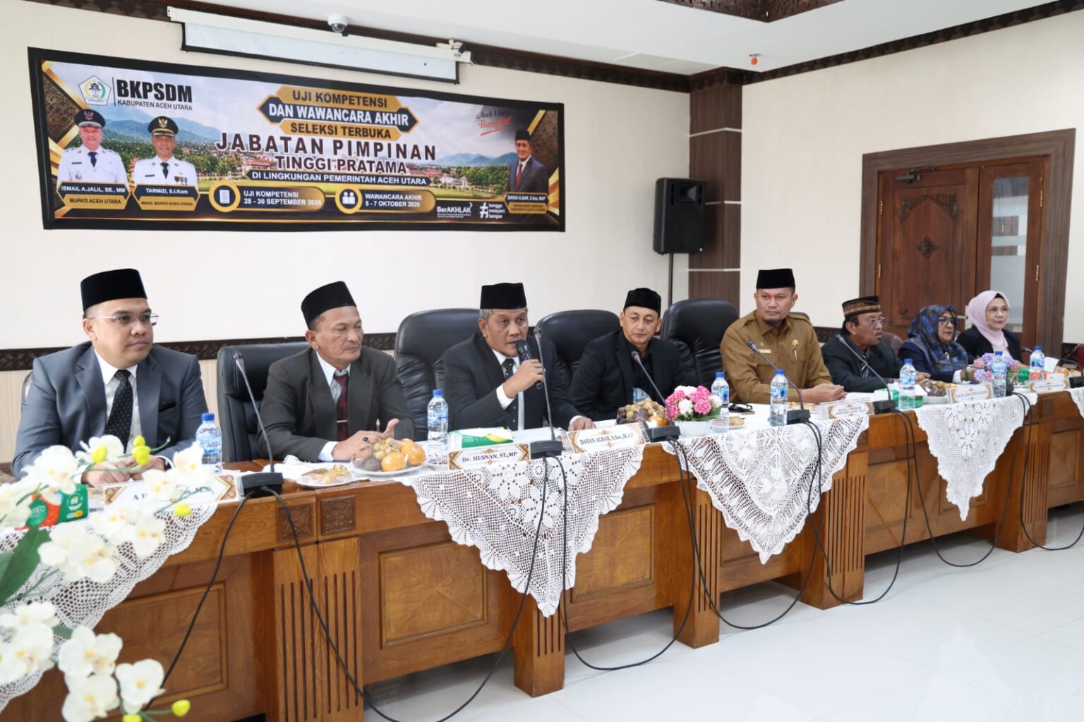 Wawancara Akhir Seleksi Terbuka JPT Pratama Aceh Utara Resmi Dimulai.